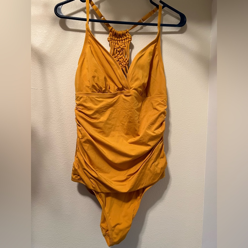 Yellow bathing suit